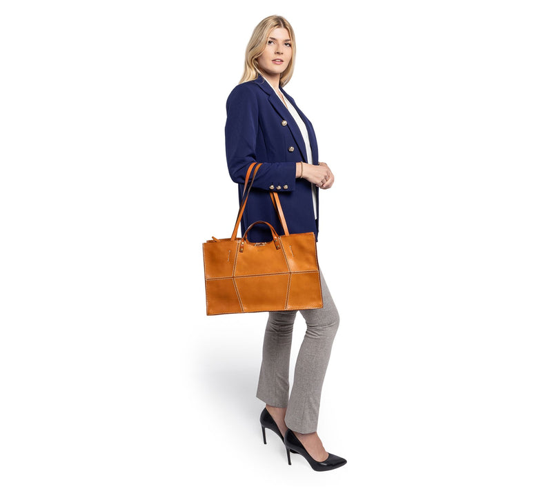 Old Trend Rosa Carryall Double Handle Leather Tote — View 14