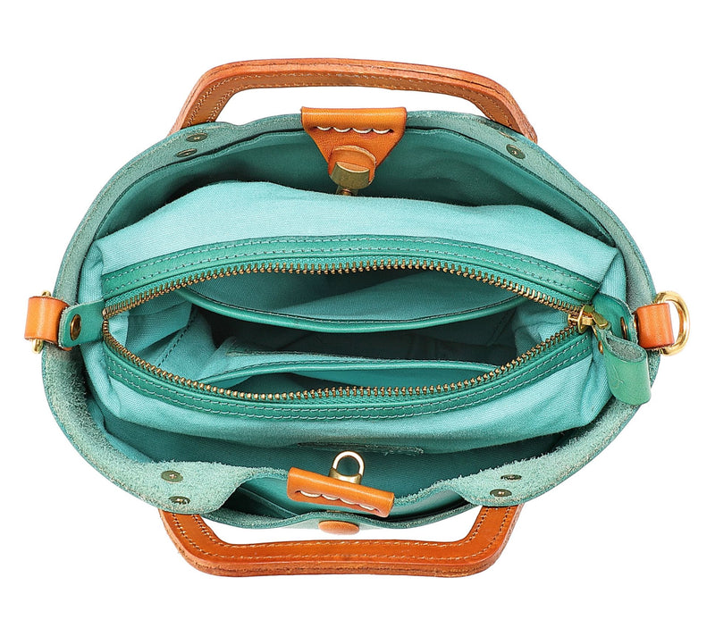 Old Trend Sprout Mini Land Leather Tote with Crossbody Strap — View 3