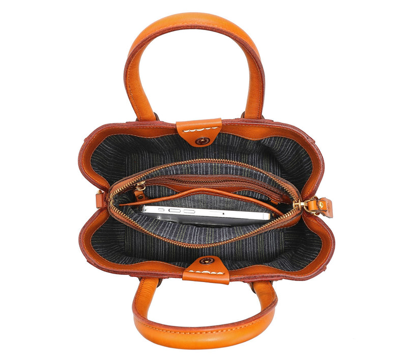 Old Trend Dahlia Convertible Mini Leather Crossbody Tote — View 11