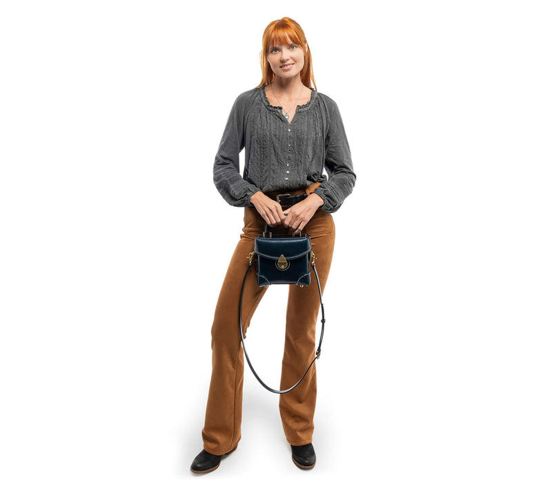 Old Trend Azalea Vintage Box Leather Top Handle Crossbody — View 15