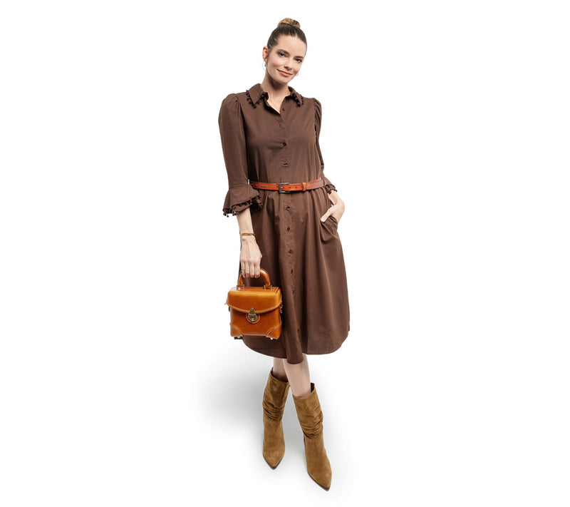 Old Trend Azalea Vintage Box Leather Top Handle Crossbody — View 14