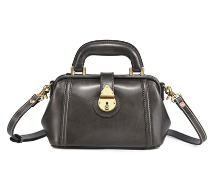 Old Trend Azalea Mini Leather Doctor Bag with Crossbody Strap