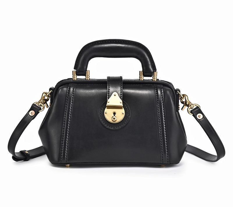 Old Trend Azalea Mini Leather Doctor Bag with Crossbody Strap — View 5