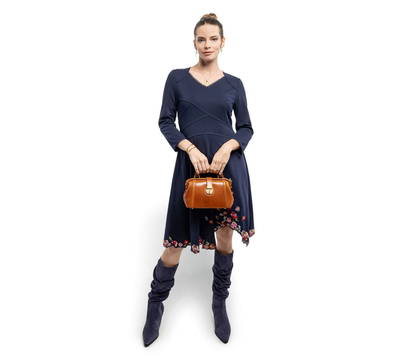 Old Trend Azalea Mini Leather Doctor Bag with Crossbody Strap — View 14