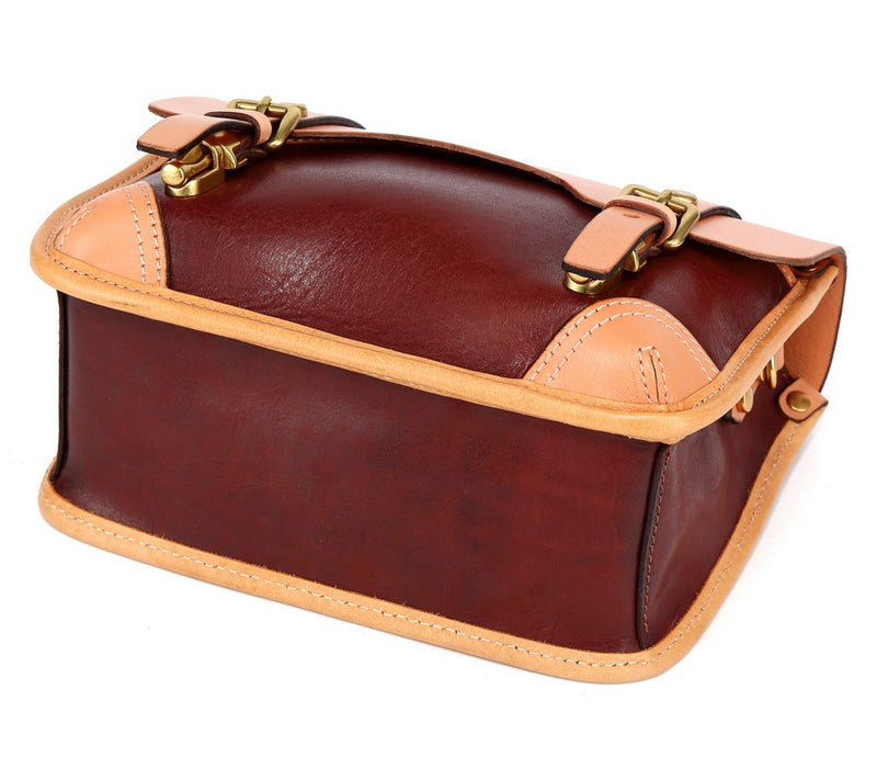 Old Trend Alder Mini Leather Satchel with Crossbody Strap — View 6