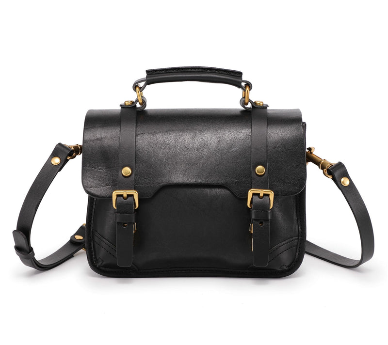 Old Trend Alder Mini Leather Satchel with Crossbody Strap — Main view