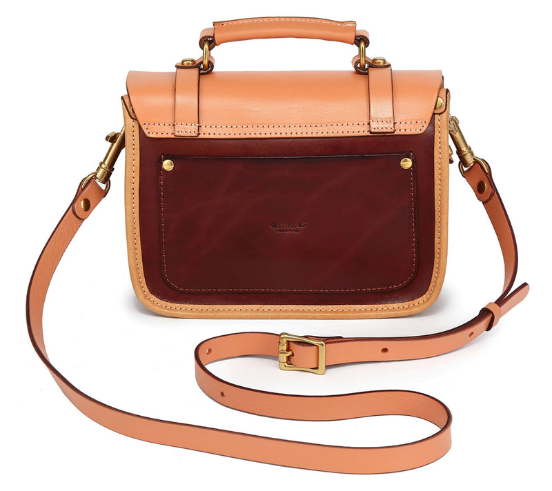 Old Trend Alder Mini Leather Satchel with Crossbody Strap — View 5