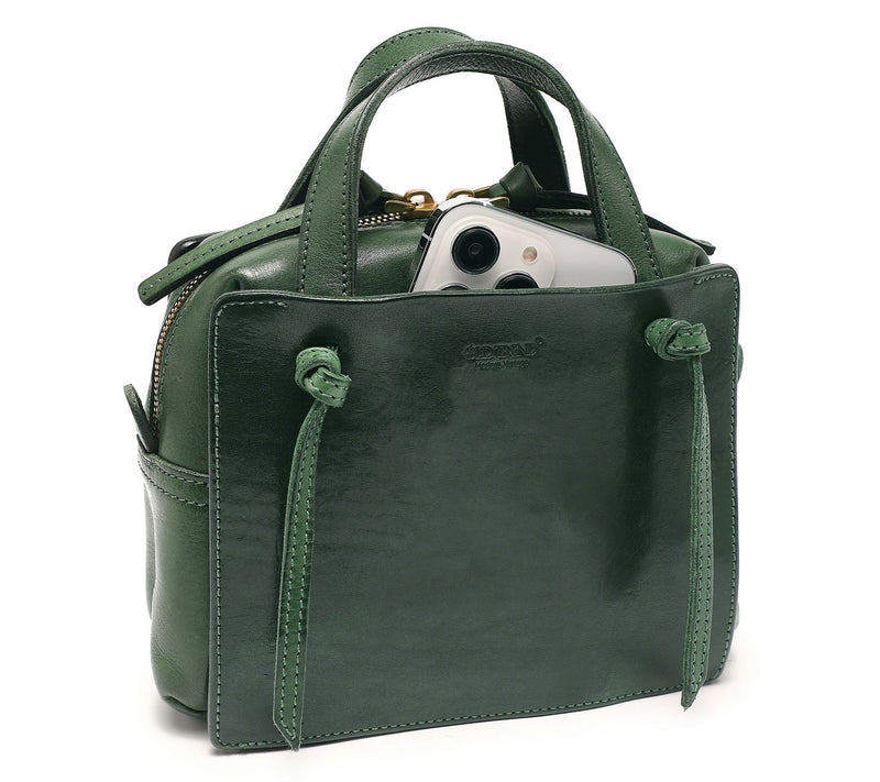 Old Trend Buttercup Mini Leather Top Handle Tote w/ Crossbody — View 3