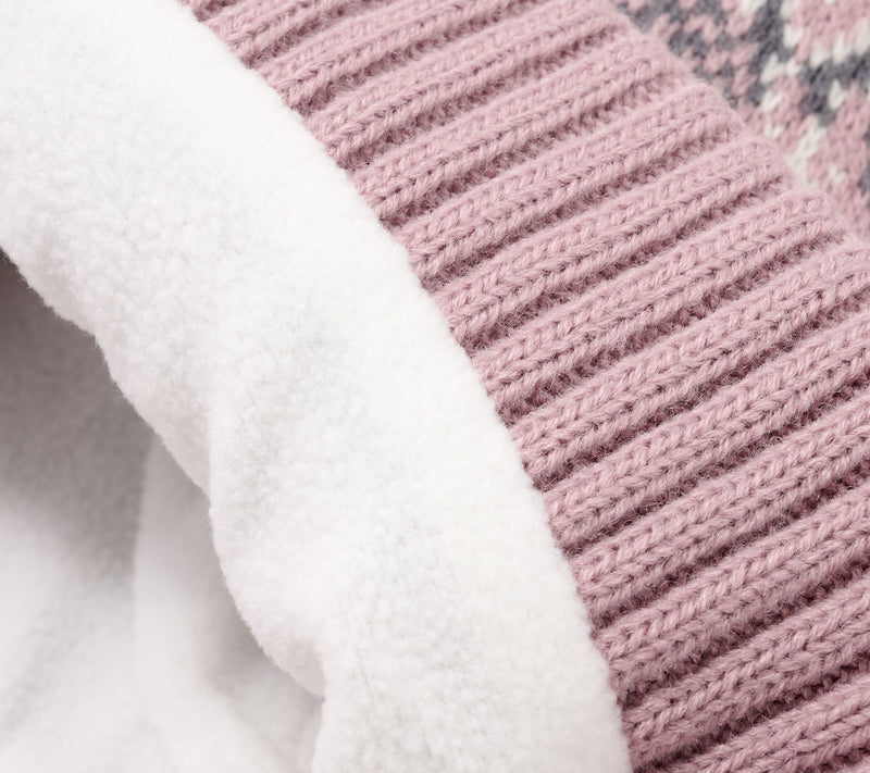 MUK LUKS Heat Retaining Fair Isle Hat & Touch Screen Gloves Set — View 12