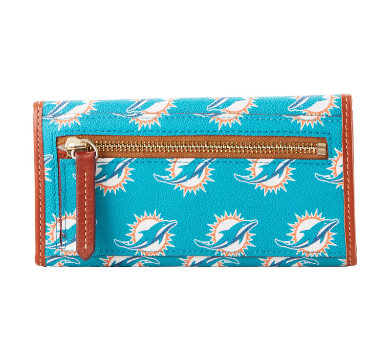 Dooney & Bourke Coated Cotton NFL Continental Clutch — View 4