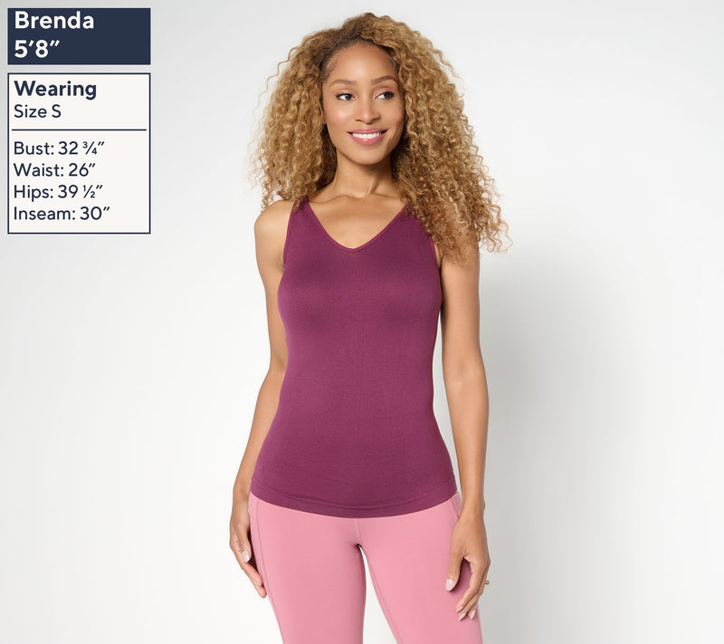 Anybody Intimates_Lycra Seamless Smoothing V-Neck Tank — View 2