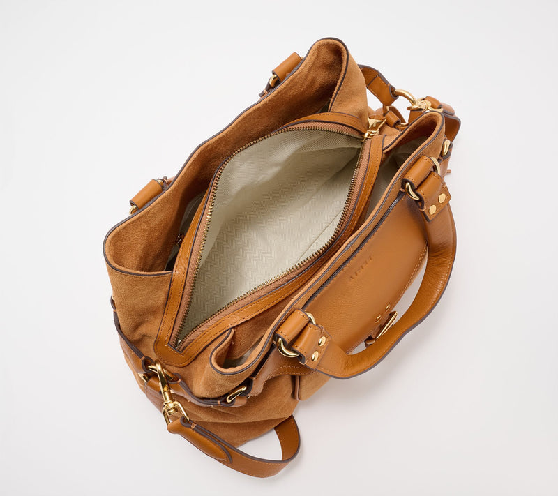 Aimee Kestenberg Dash Large Suede Satchel — View 3
