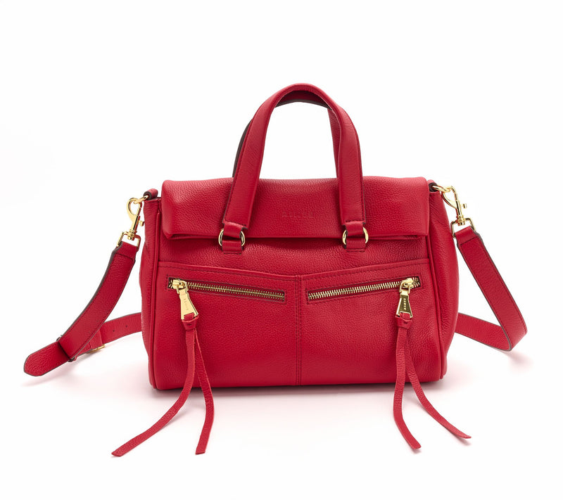 Aimee Kestenberg Coral Double Entry Leather Satchel — View 13