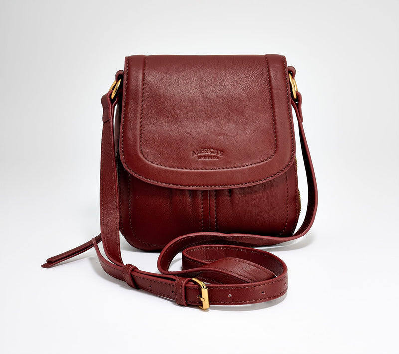 American Leather Co. Marino Leather North/South Crossbody — View 17