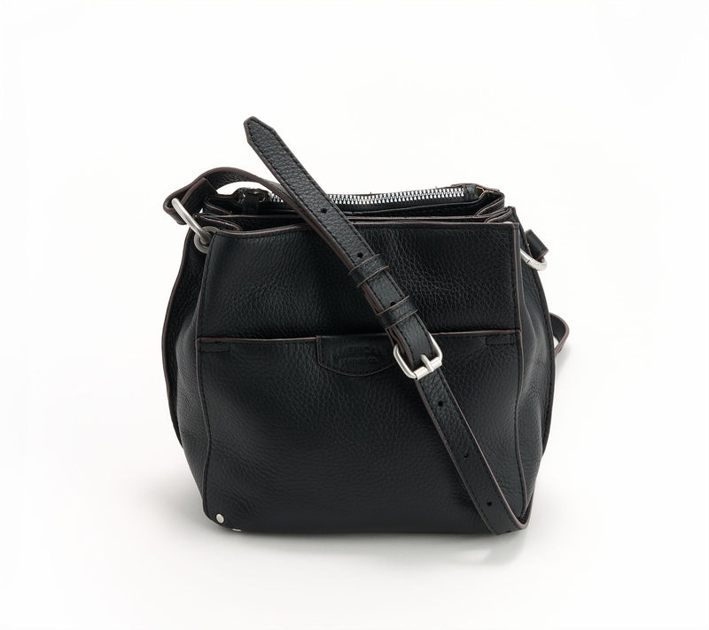 American Leather Co. Cindy Leather Triple Entry Crossbody — View 25