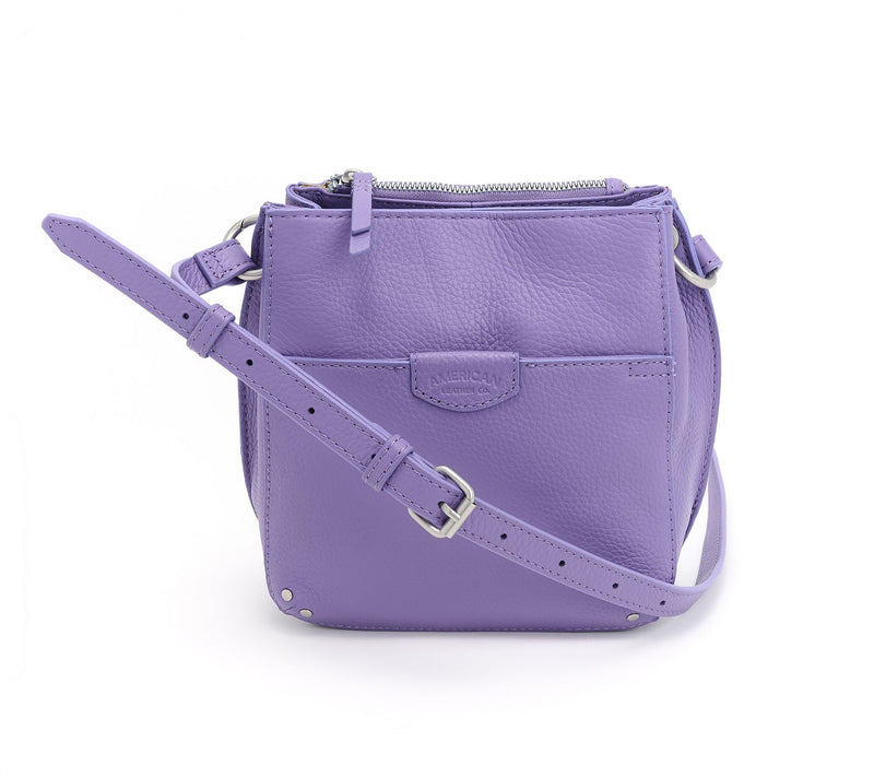 American Leather Co. Cindy Leather Triple Entry Crossbody — View 8