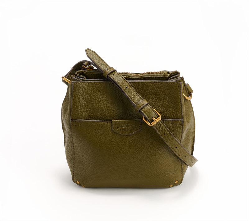 American Leather Co. Cindy Leather Triple Entry Crossbody — View 27