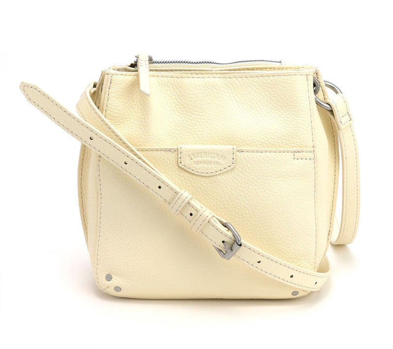 American Leather Co. Cindy Leather Triple Entry Crossbody — View 6