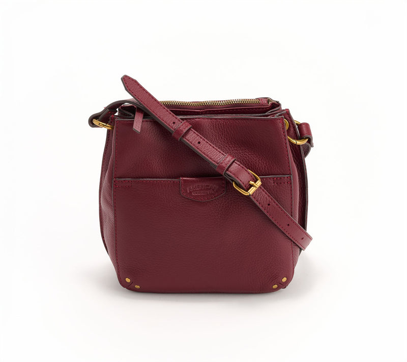 American Leather Co. Cindy Leather Triple Entry Crossbody — View 31