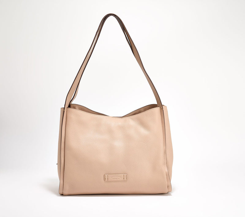 American Leather Co. Auburn Leather Triple Entry Tote — View 18