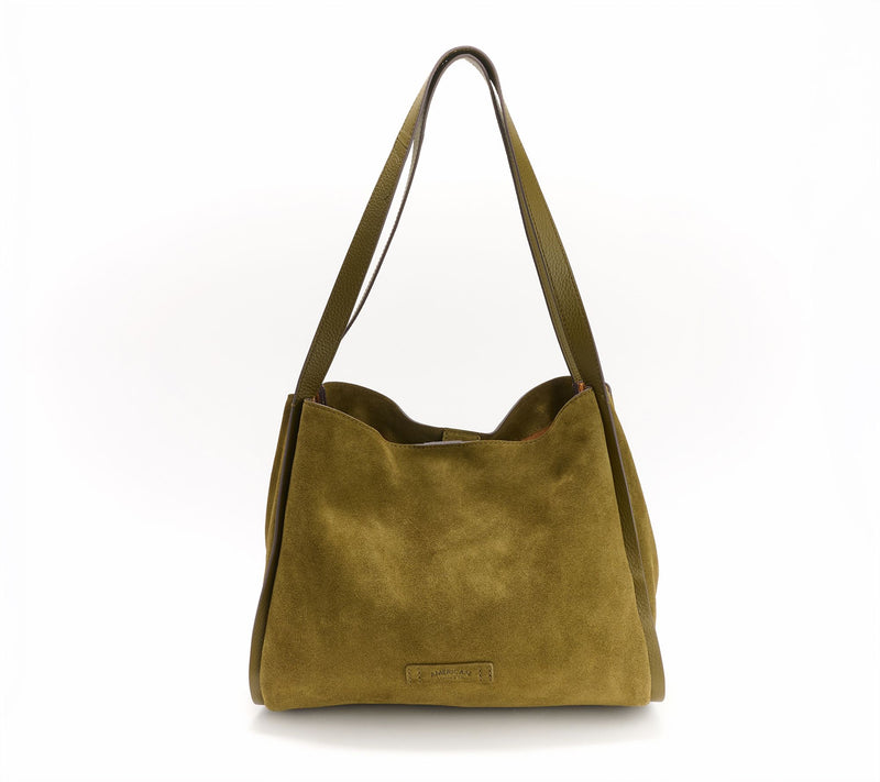 American Leather Co. Auburn Leather Triple Entry Tote — View 3