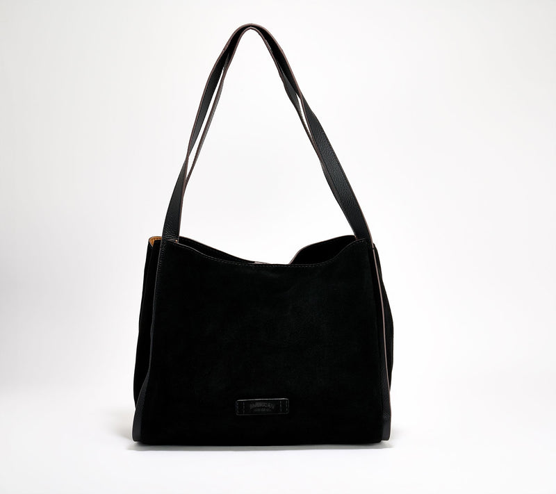 American Leather Co. Auburn Leather Triple Entry Tote — View 20
