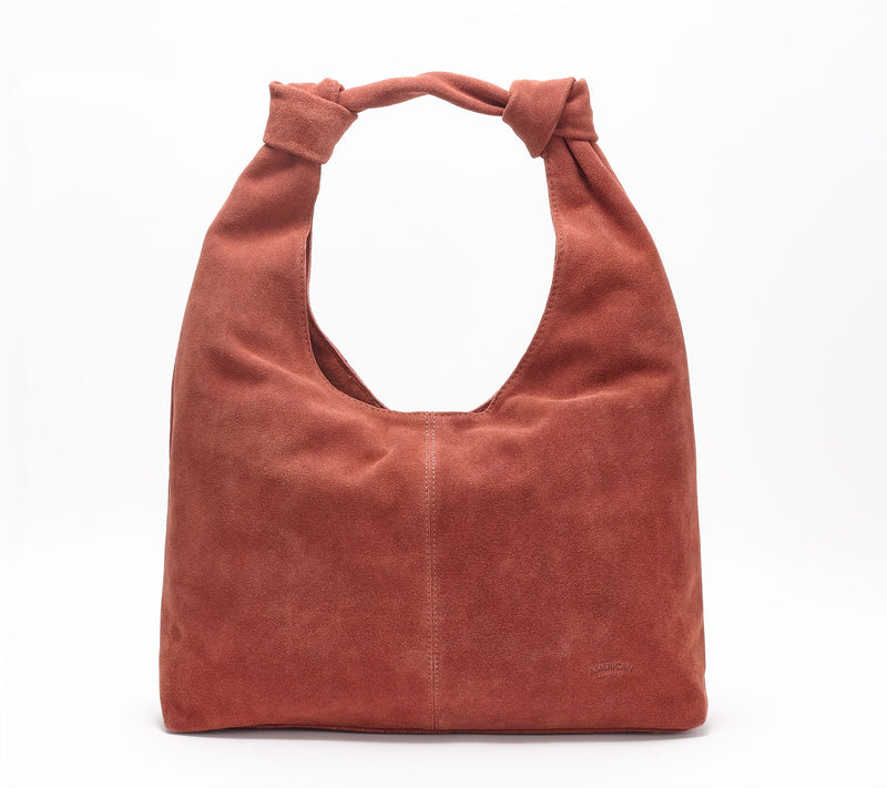 American Leather Co. Gables Suede Hobo — Main view