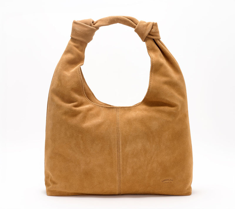 American Leather Co. Gables Suede Hobo — View 14