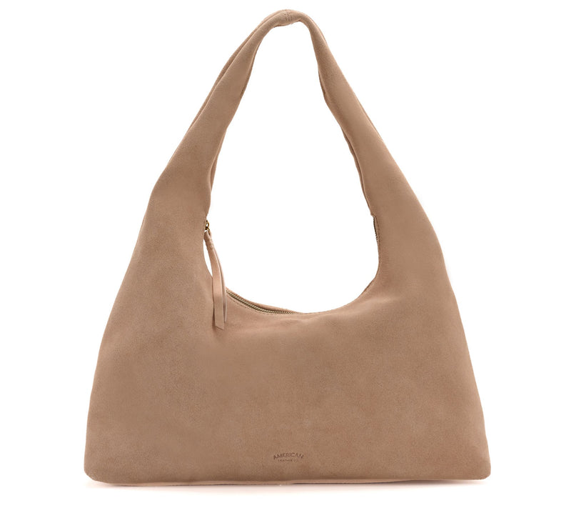 American Leather Co. Adina Large Suede Hobo — View 7