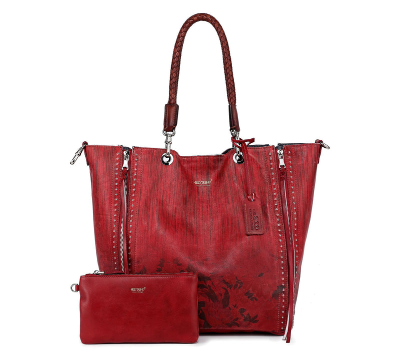 Old Trend Barracuda Leather Tote & Zip Pouch — View 5