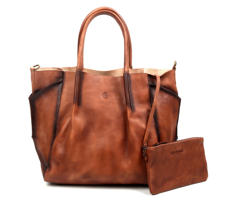 Old Trend Sprout Land Vegetable Dye Leather Tote w/ Zip Pouch — View 21