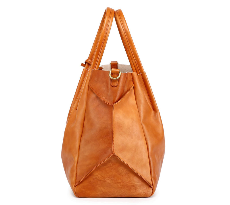 Old Trend Sprout Land Vegetable Dye Leather Tote w/ Zip Pouch — View 7