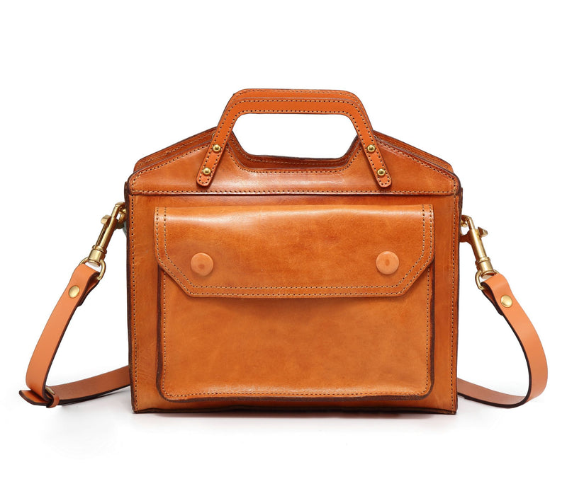 Old Trend Basswood Mini Tote Leather Crossbody — View 11