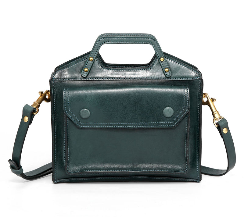 Old Trend Basswood Mini Tote Leather Crossbody — View 7