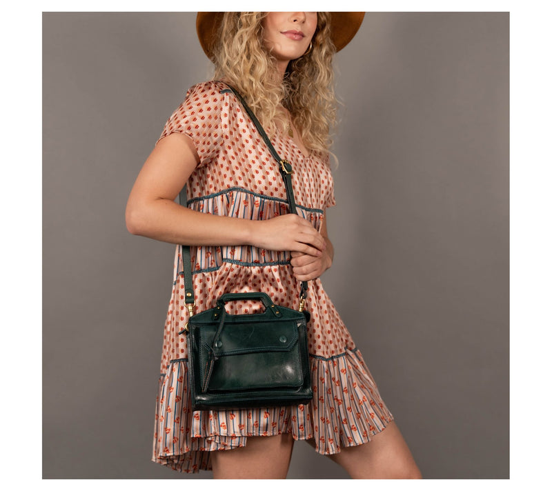 Old Trend Basswood Mini Tote Leather Crossbody — View 12