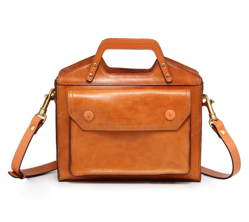 Old Trend Basswood Mini Tote Leather Crossbody — Main view