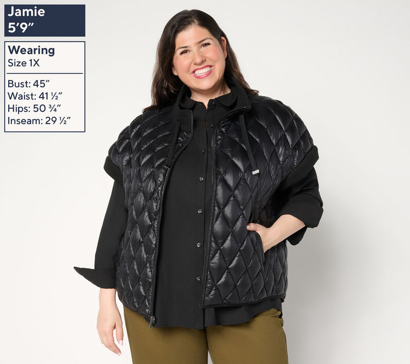 Martha Stewart Signature Diamond Quilted Short-Sleeve Jacket — View 2