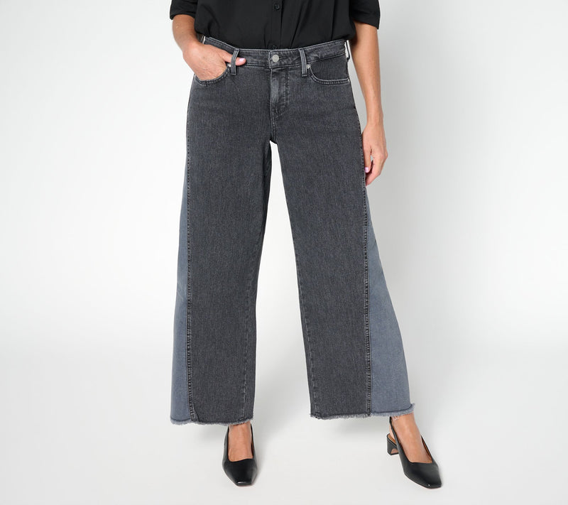 NYDJ Teresa Regular Wide Leg Jeans with contrast Sideseam Gusset — View 7