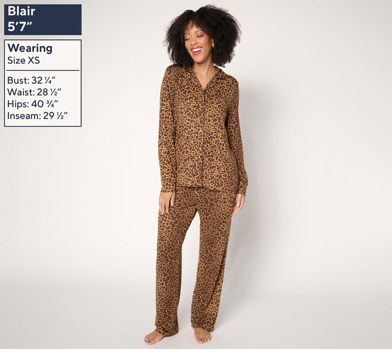 By Jill Martin Long Sleeve Notch Collar Pajama — View 9