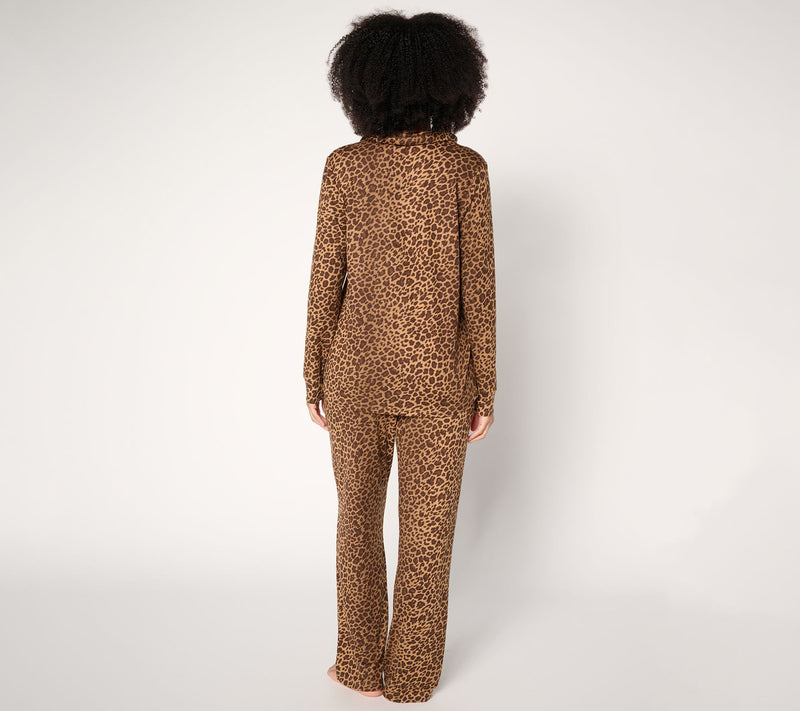 By Jill Martin Long Sleeve Notch Collar Pajama — View 10