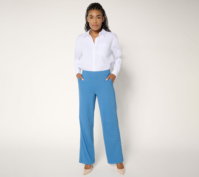 Women with Control Regular Wide Leg St Tropez Twill Pants — View 5