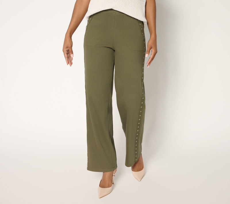 Women with Control Regular Wide Leg St Tropez Twill Pants — View 12