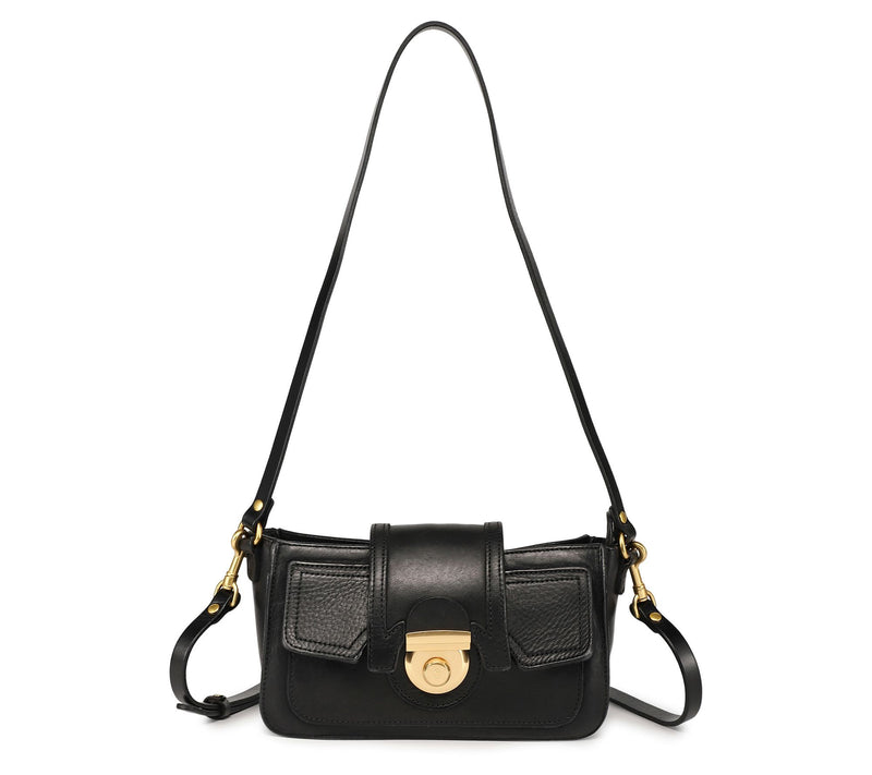 Old Trend Camellia Leather Crossbody with  Shou lder Strap — View 5