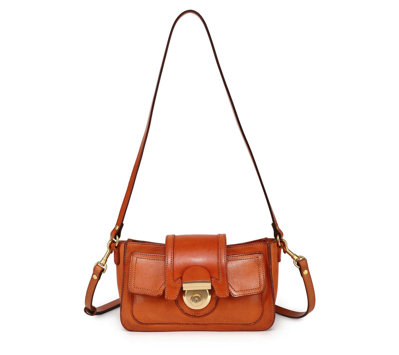Old Trend Camellia Leather Crossbody with  Shou lder Strap — View 7