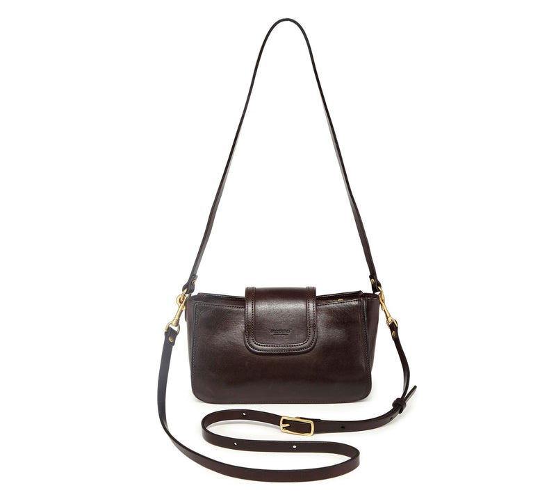 Old Trend Camellia Leather Crossbody with  Shou lder Strap — View 10