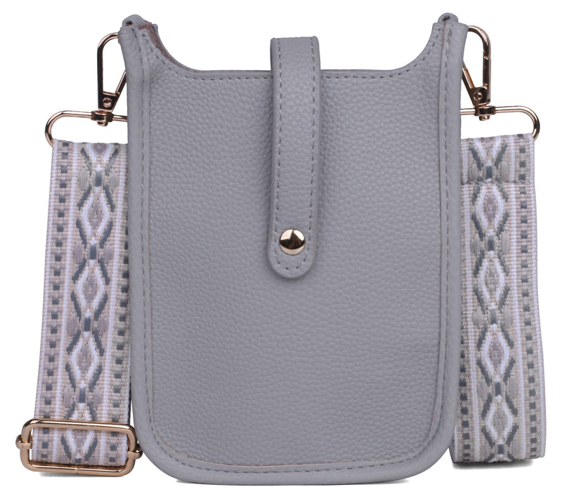 Julia Buxton Hobo Cellphone Vegan Leather Crossbody — View 11