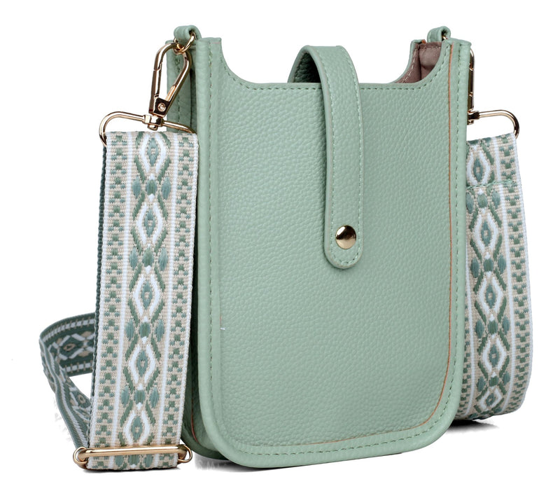 Julia Buxton Hobo Cellphone Vegan Leather Crossbody — View 3