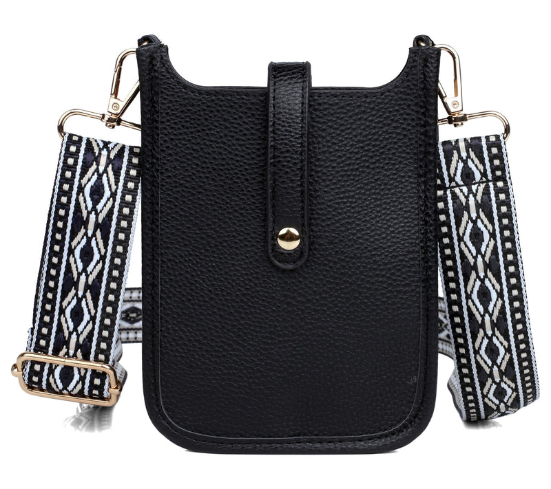 Julia Buxton Hobo Cellphone Vegan Leather Crossbody — Main view
