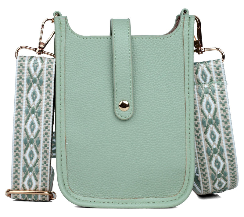 Julia Buxton Hobo Cellphone Vegan Leather Crossbody — View 13