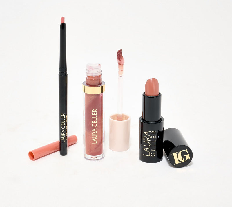 Laura Geller 3-Piece Lipstick, Liner and Gloss Collection — Main view